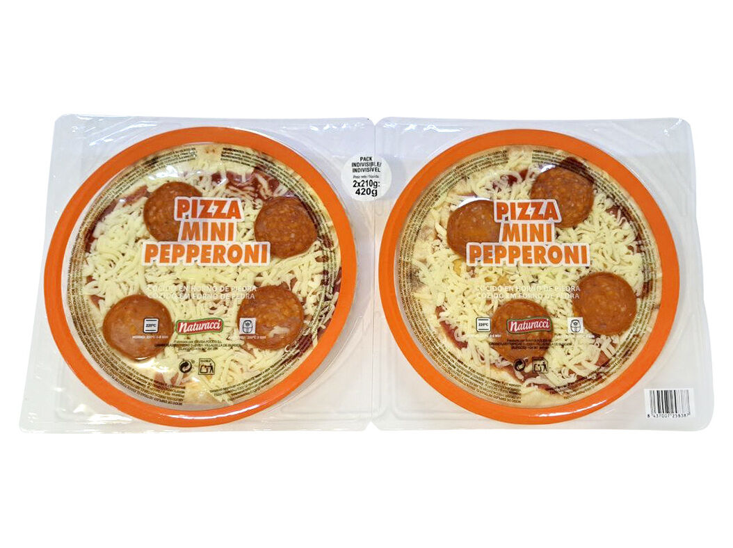 PIZZA NATURACCI PEPPERONI 2X210G