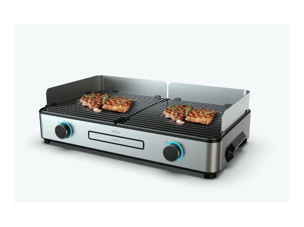 GRELHADOR PRANCHA QILIVE Q.5965 REVERS&Iacute;VEL