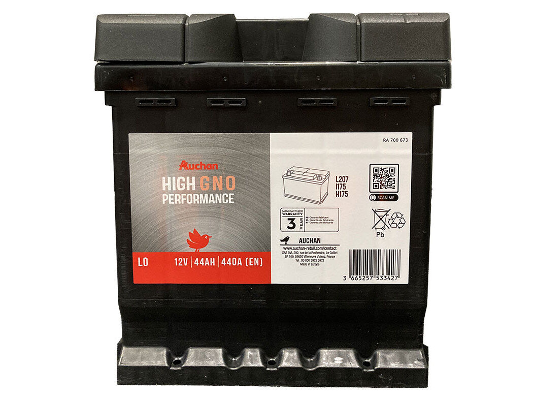BATERIA AUTO AUCHAN HIGH PERFORMANCEGN0 40AH/340A
