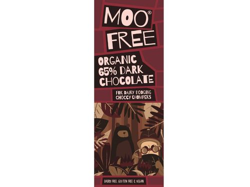 CHOCOLATE MOO FREE NEGRO 65% BIO 80G
