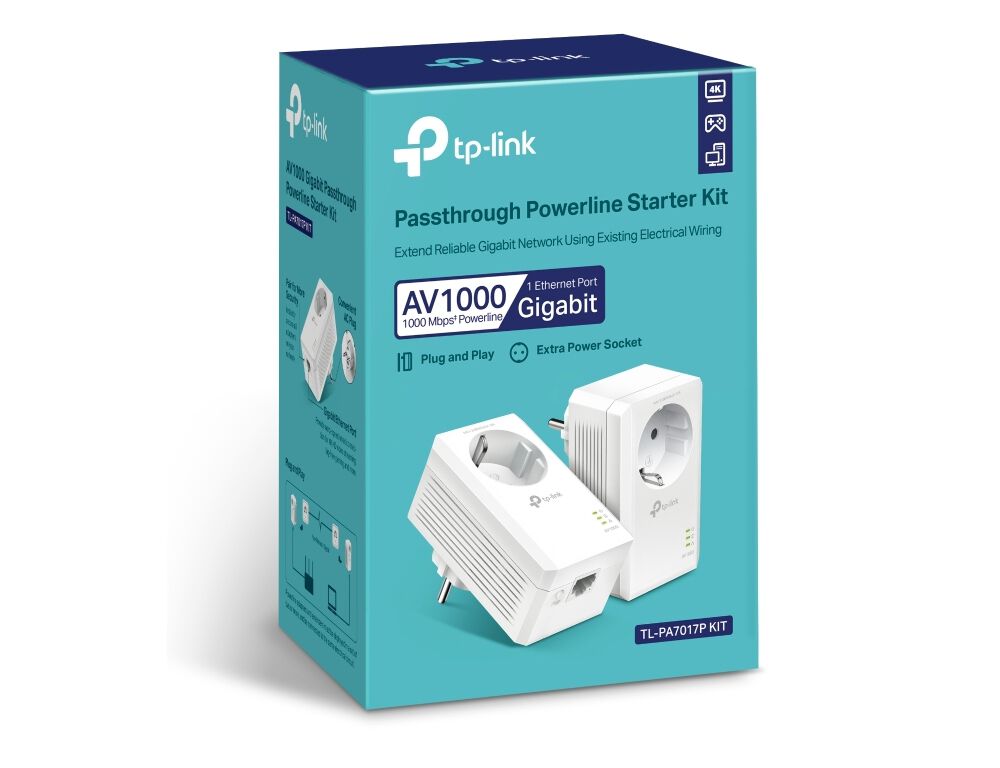 POWERLINE TP-LINK KIT 2 AV1000 TL-PA7017PKIT image number 1