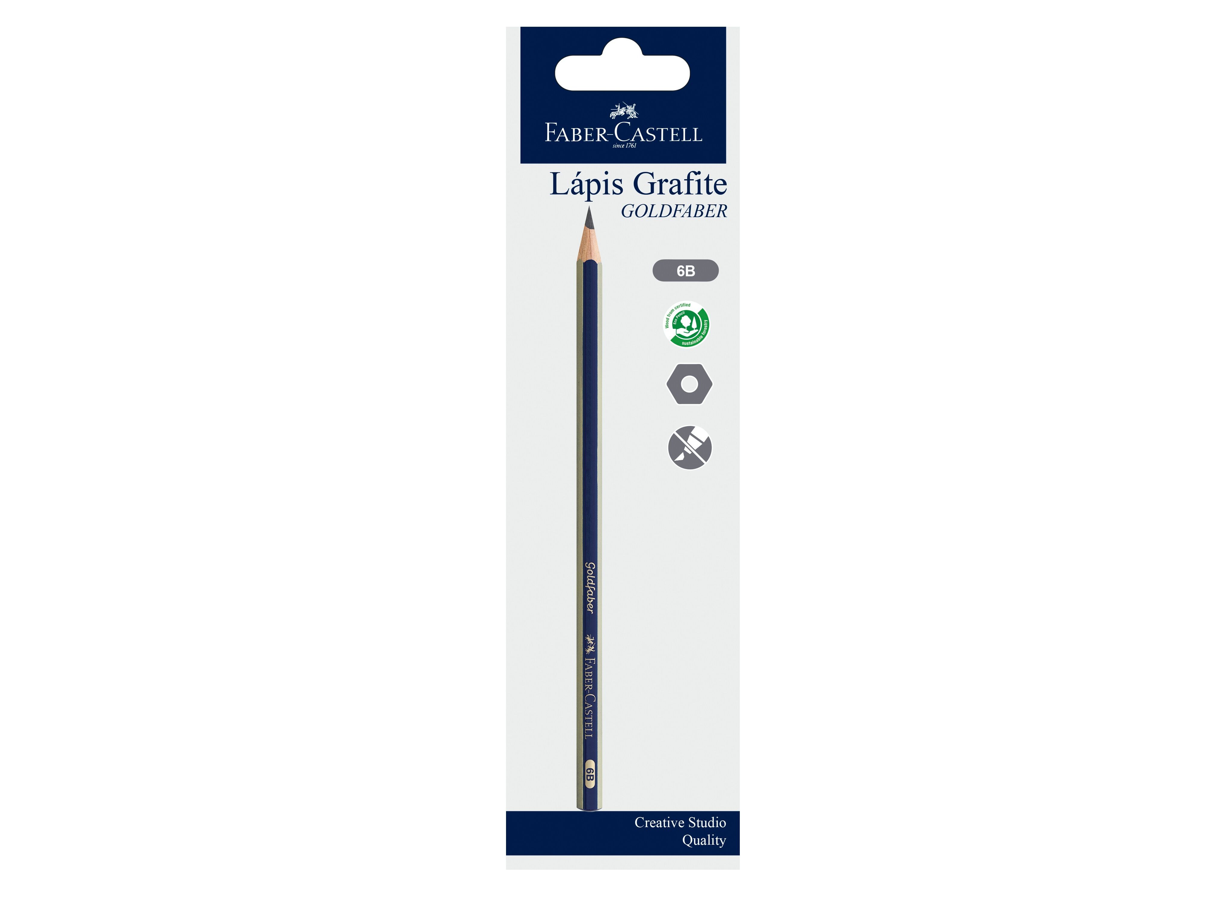 L&Aacute;PIS GRAFITE FABER 6B