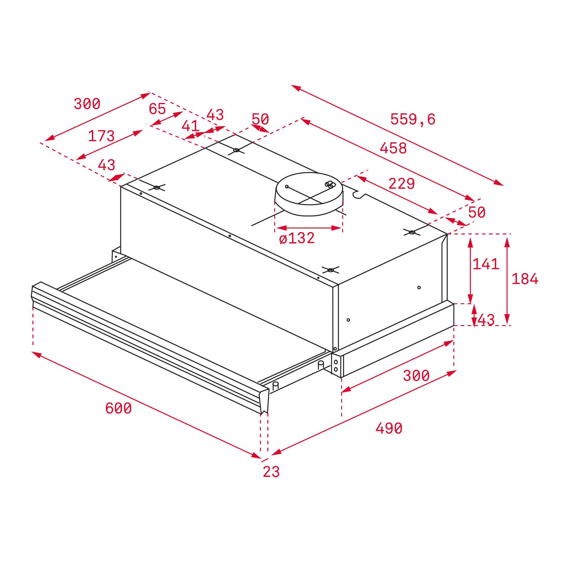 EXAUSTOR TELESC&Oacute;PICO TEKA CNL 6415 PLUS PRETO 60 CM image number 1