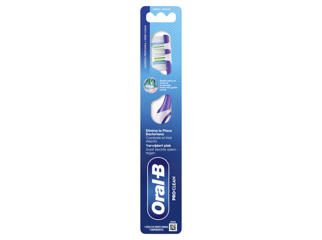 ESCOVA DE DENTES ORAL B MANUAL PRO-CLEAN 1UN image number 1