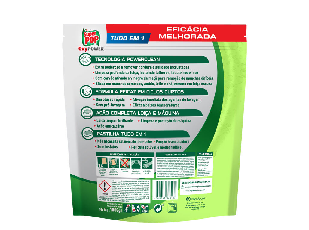 DETERGENTE M&Aacute;QUINA DA LOI&Ccedil;A OXYPLUS CARV&Atilde;O SUPER POP 56 DOSES image number 1