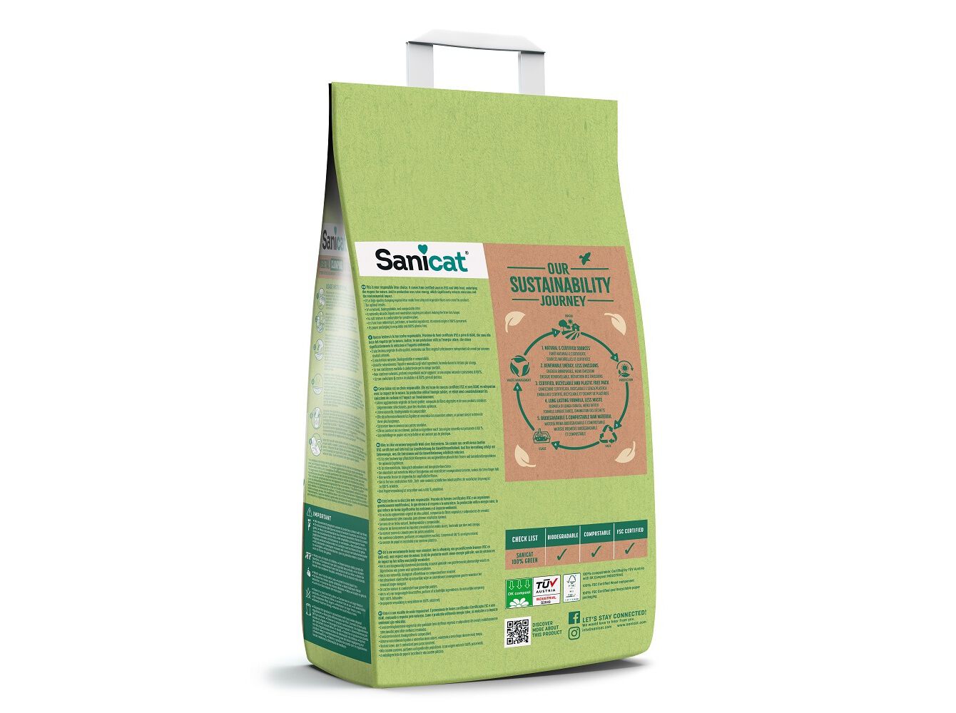ABSORVENTE VEGETAL SANICAT NATURA ACTIVA 2.5KG image number 1