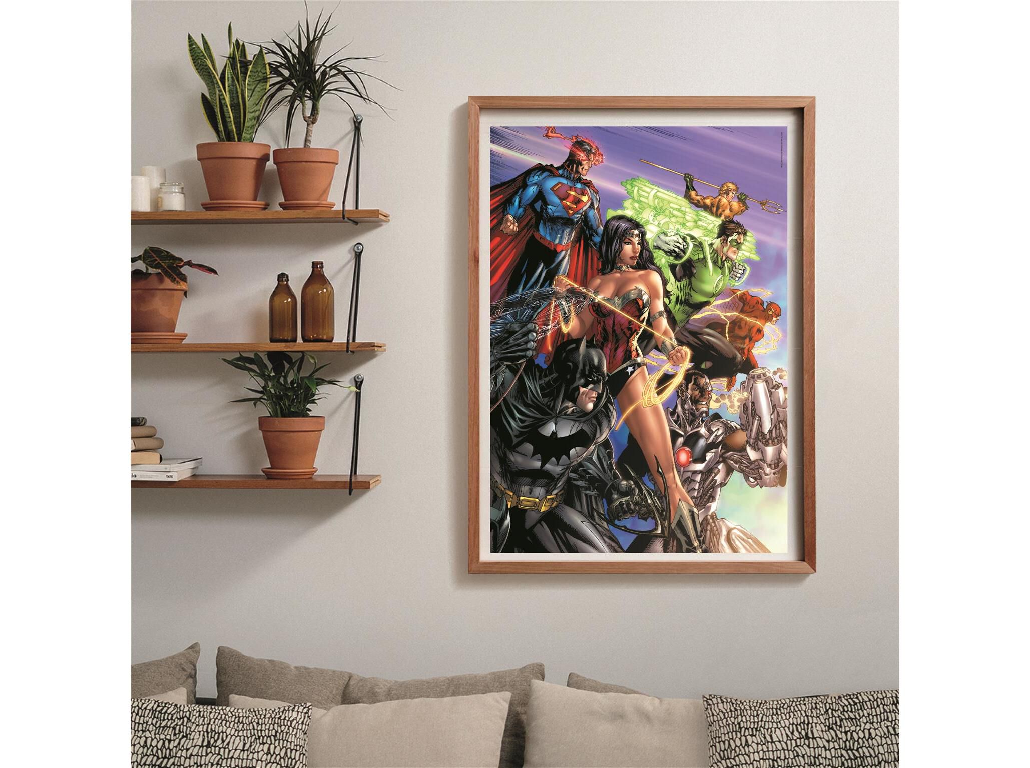 PUZZLE DC COMICS CLEMENTONI JUSTICE LEAGUE 1000 PE&Ccedil;AS image number 2