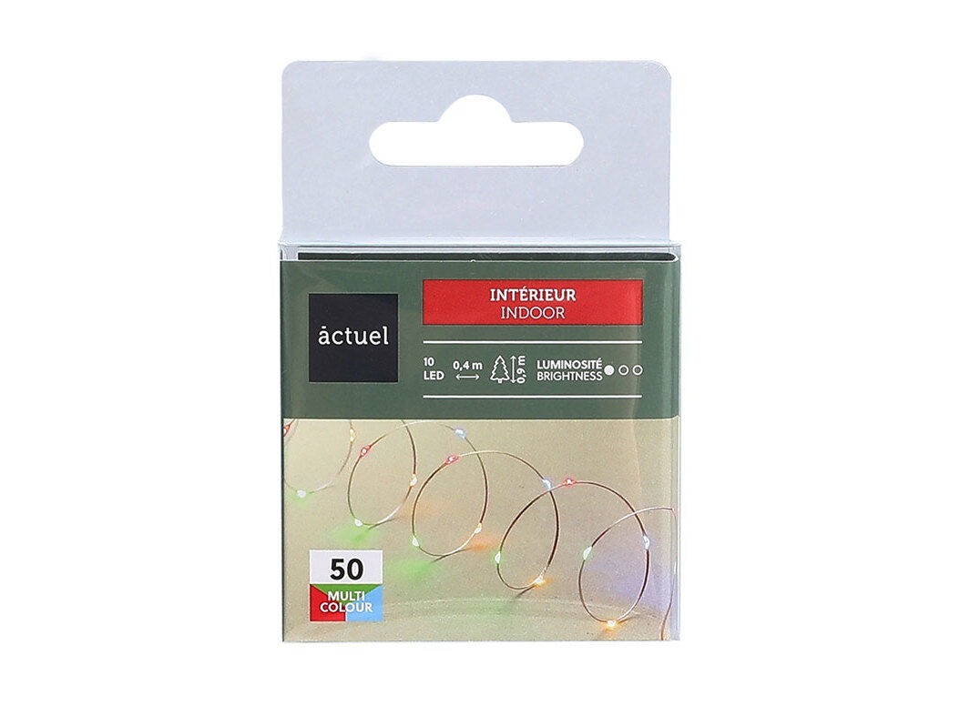 LUZES DE NATAL MULTICORES PARA INTERIOR ACTUEL 10LED