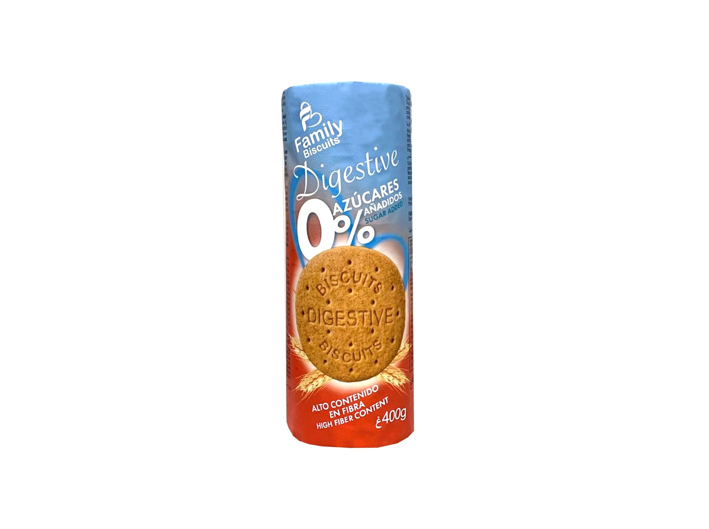 BOLACHAS FAMILY BISCUITS DIGESTIVE 0% A&Ccedil;&Uacute;CAR 400G image number 0