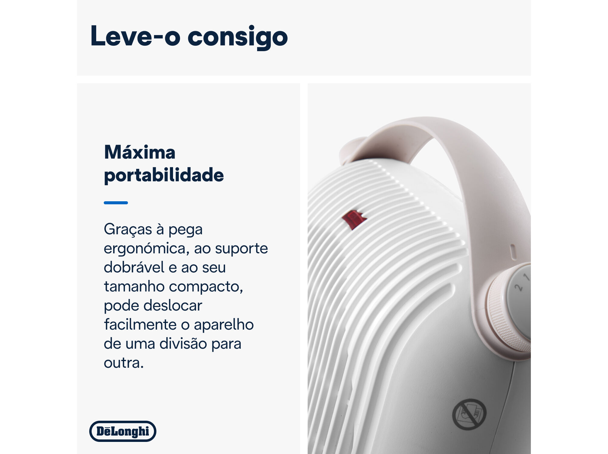 TERMOVENTILADOR DELONGHI HFS30B24.W 2400W image number 4