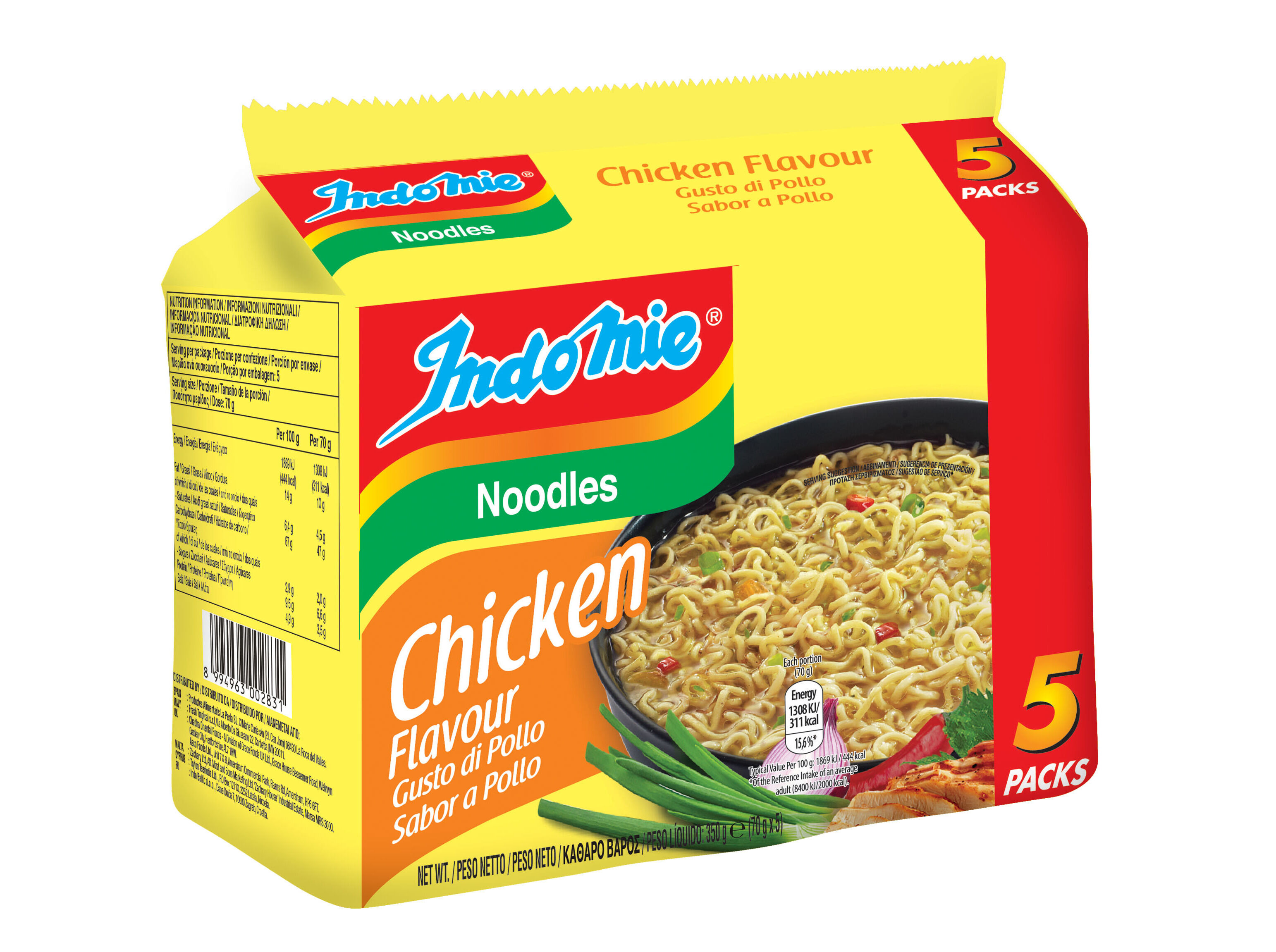 NOODLES INDOMIE FRANGO 350G PACK 5