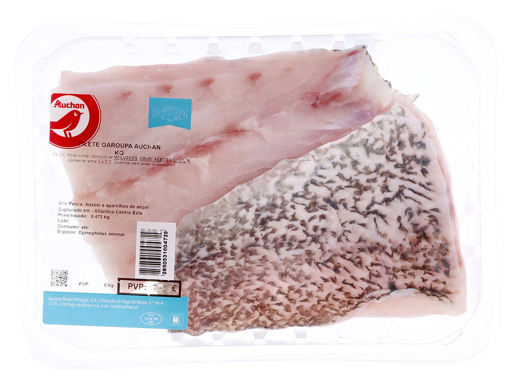 FILETE DE GAROUPA AUCHAN EMBALADO KG image number 0