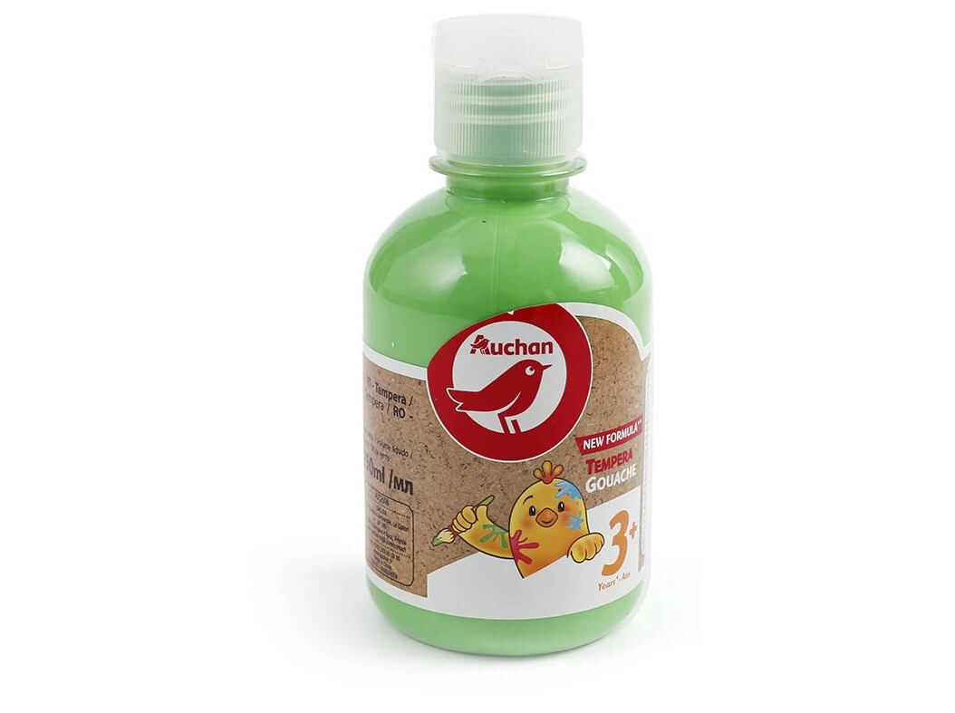 GUACHE AUCHAN CHICKY VERDE 250ML