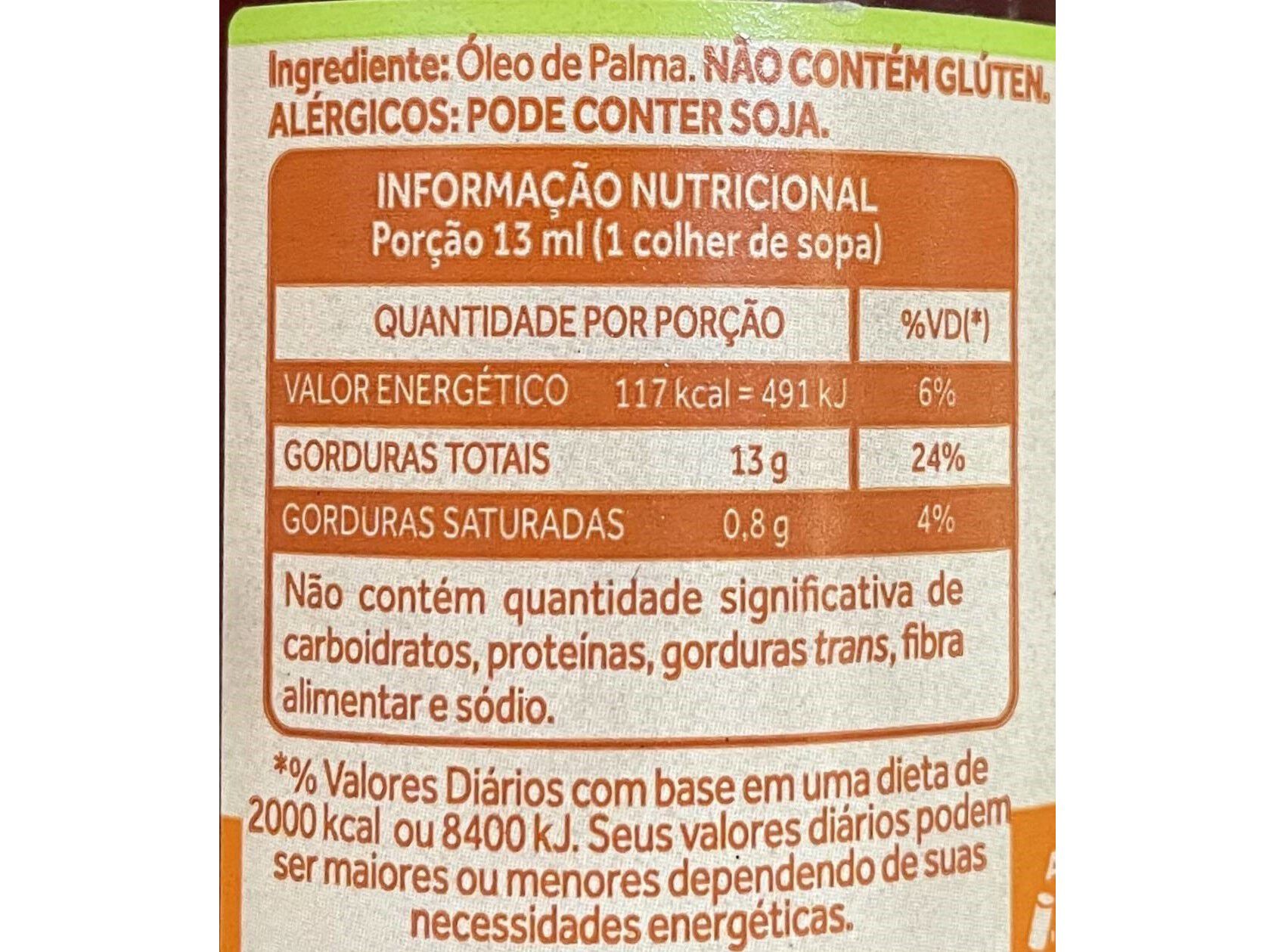 AZEITE DE DENDE CEP&Ecirc;RA 200ML image number 1