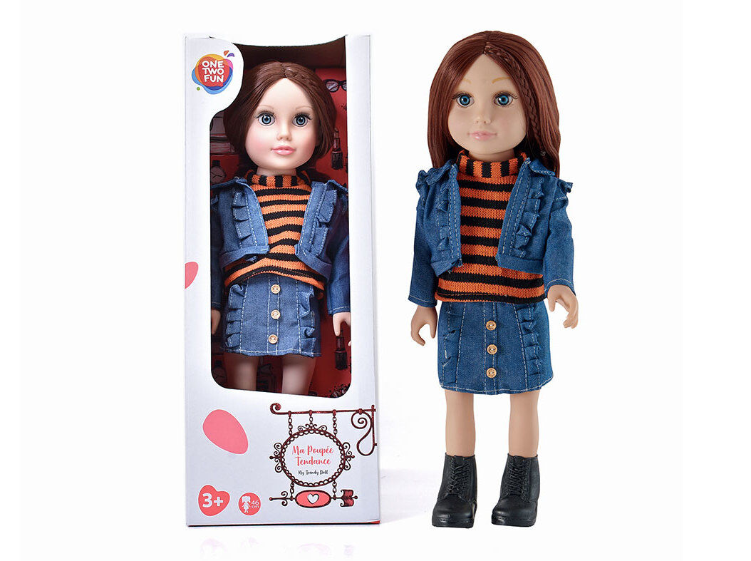 BONECA MORENA ONE TWO FUN 46CM image number 0