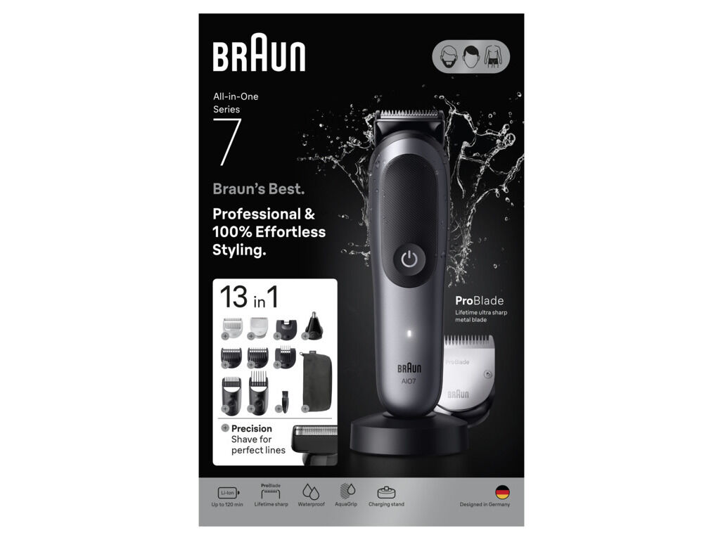 APARADOR MULTIGROOM BRAUN MGK7560 13 EM 1