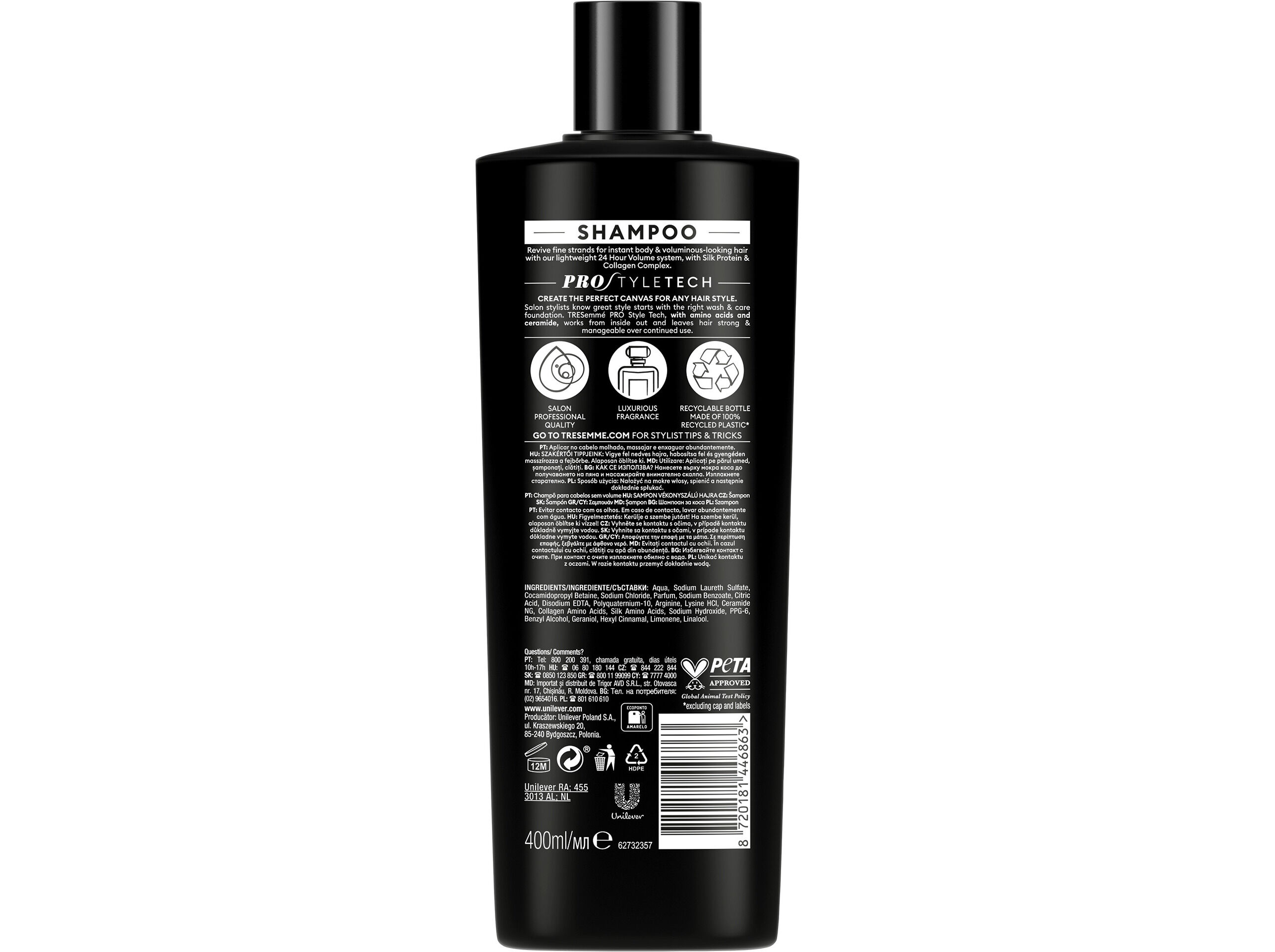 CHAMP&Ocirc; TRESEMM&Eacute; 24 HORAS VOLUME 400ML image number 1