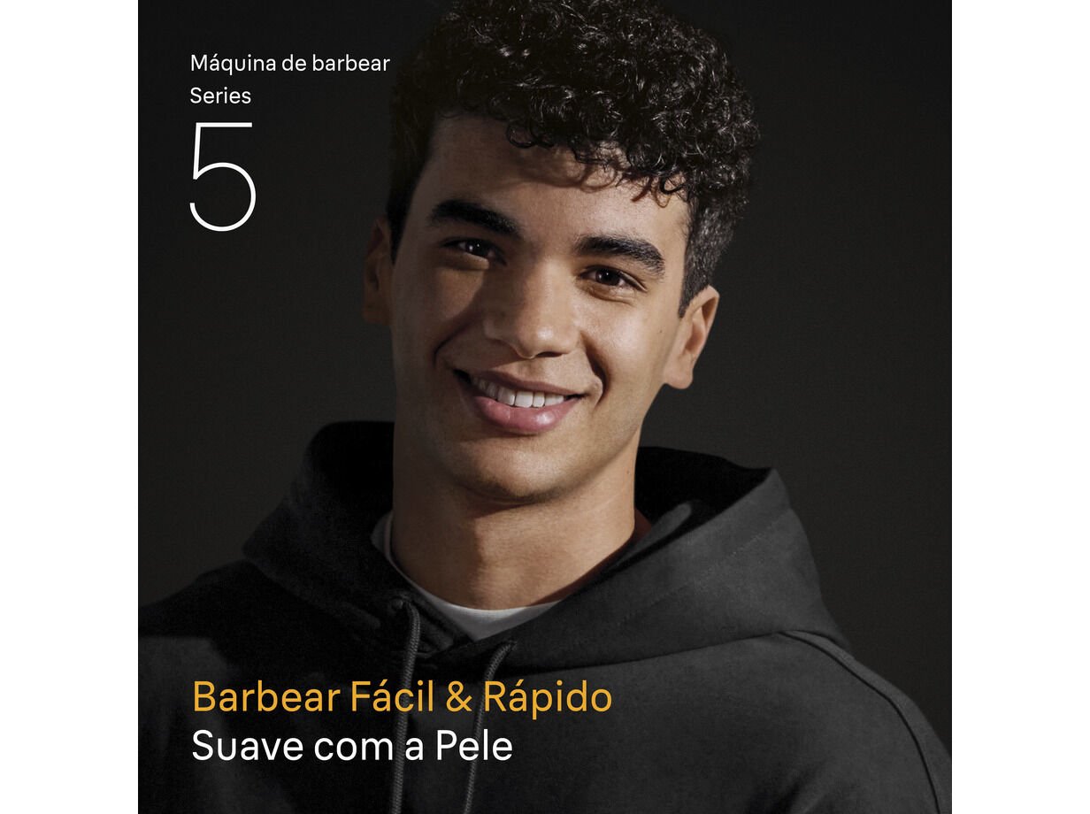 M&Aacute;QUINA DE BARBEAR BRAUN S5 52-N1200 S PRETO image number 1