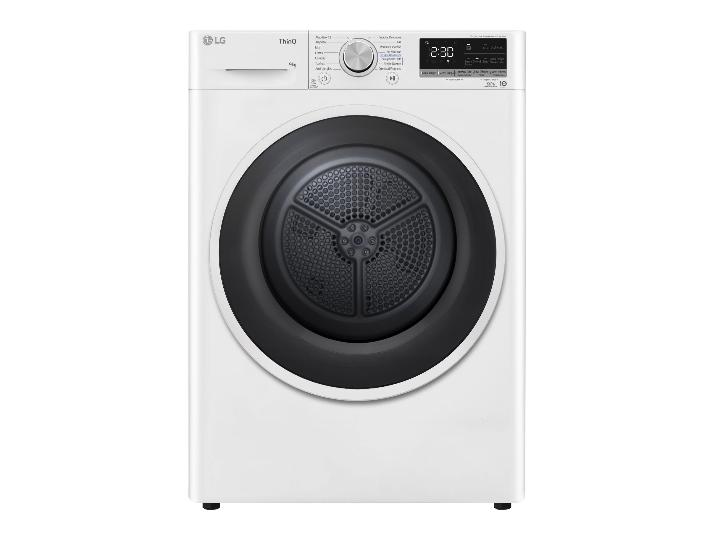 M&Aacute;QUINA SECAR ROUPA LG RH90V5AV6N BRANCA D 9KG image number 1