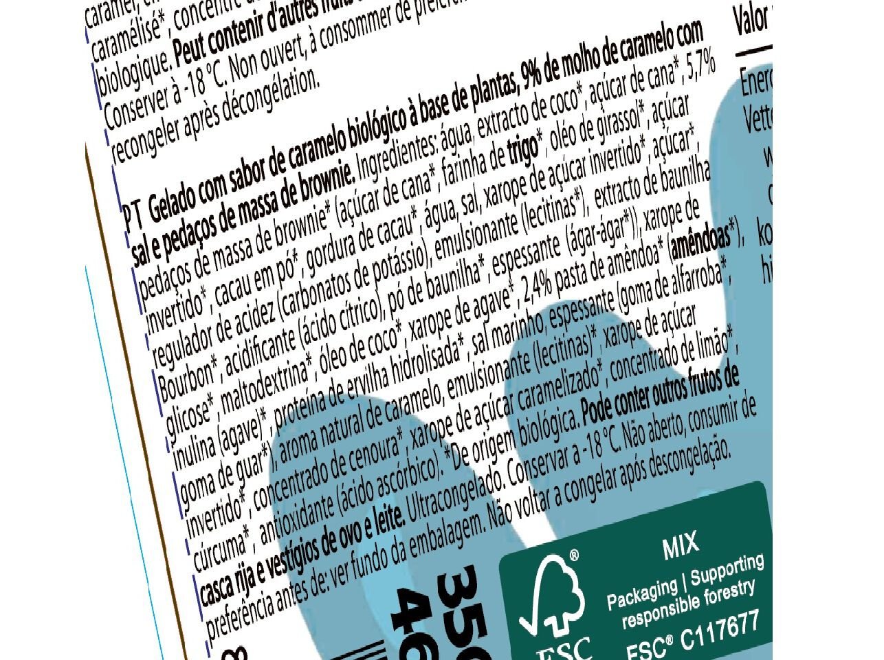 GELADO THE ICELY BROTHERS VEGAN BROWNIE BIO 460ML image number 2