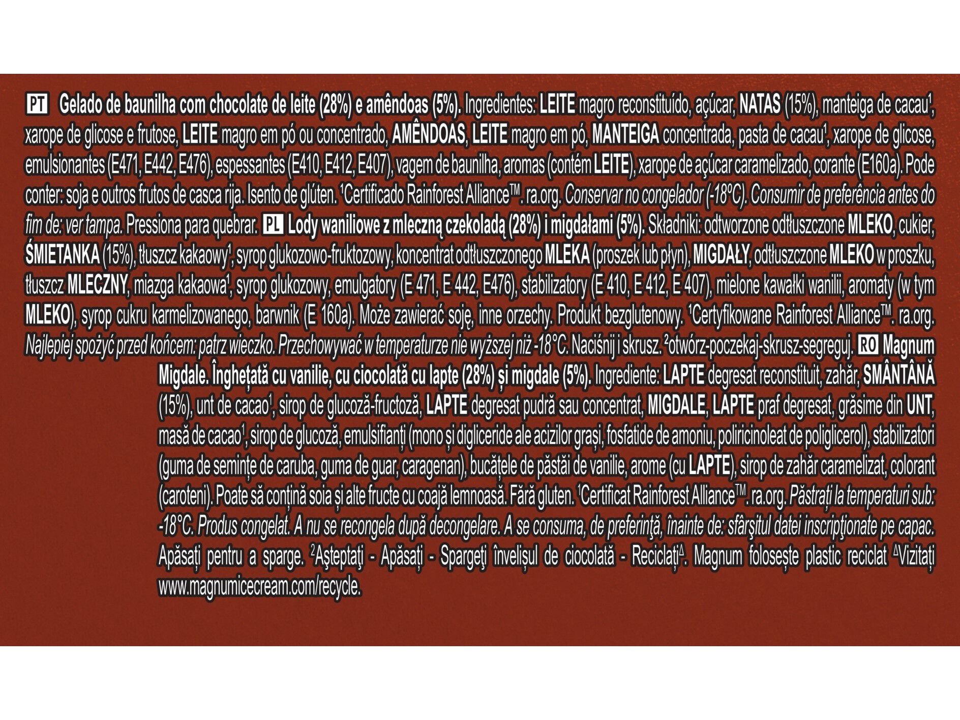 GELADO MAGNUM PINT AM&Ecirc;NDOAS 440ML image number 2