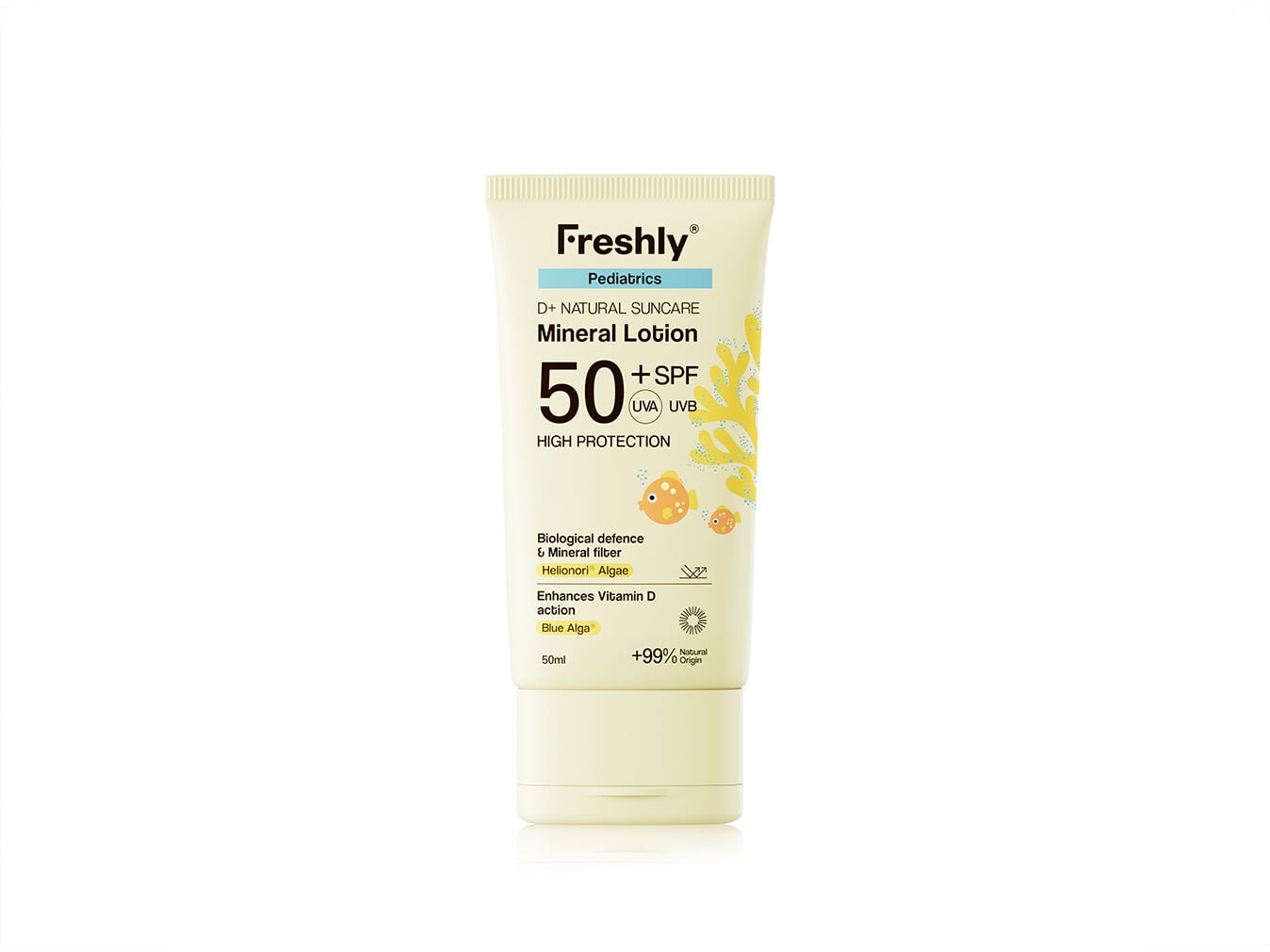 LO&Ccedil;&Atilde;OMINERAL FRESHLY D+NATURALPEDIATRICSSPF50+ 50ML