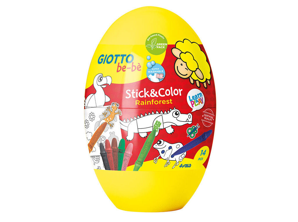 CONJUNTO GIOTTO BE-B&Eacute; STICK AND COLOR EGG MODELOS SORTIDOS image number 3