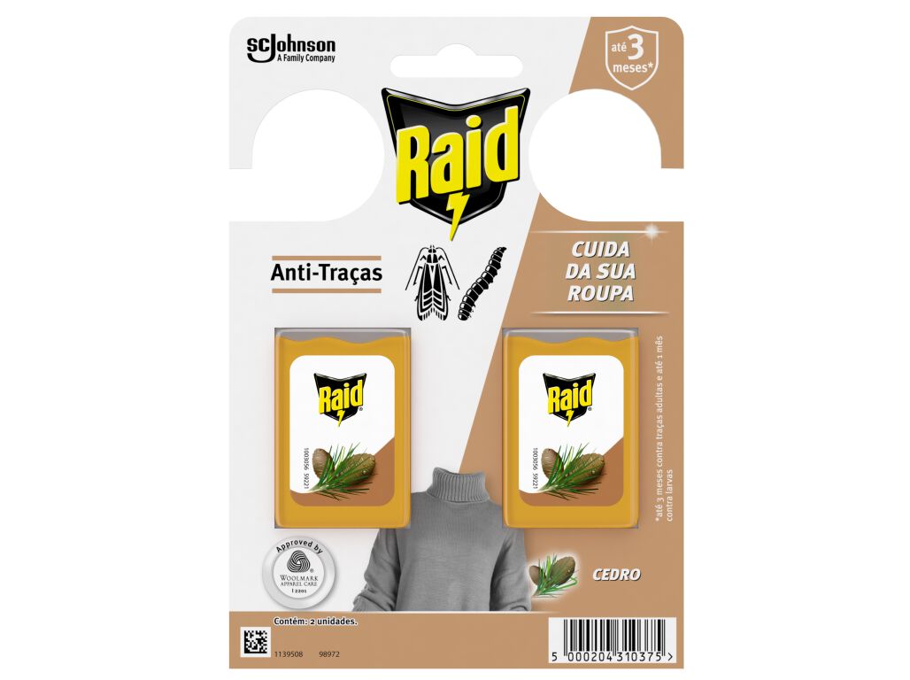 INSECTICIDA ANTI-TRA&Ccedil;A RAID GEL CEDRO 2UN