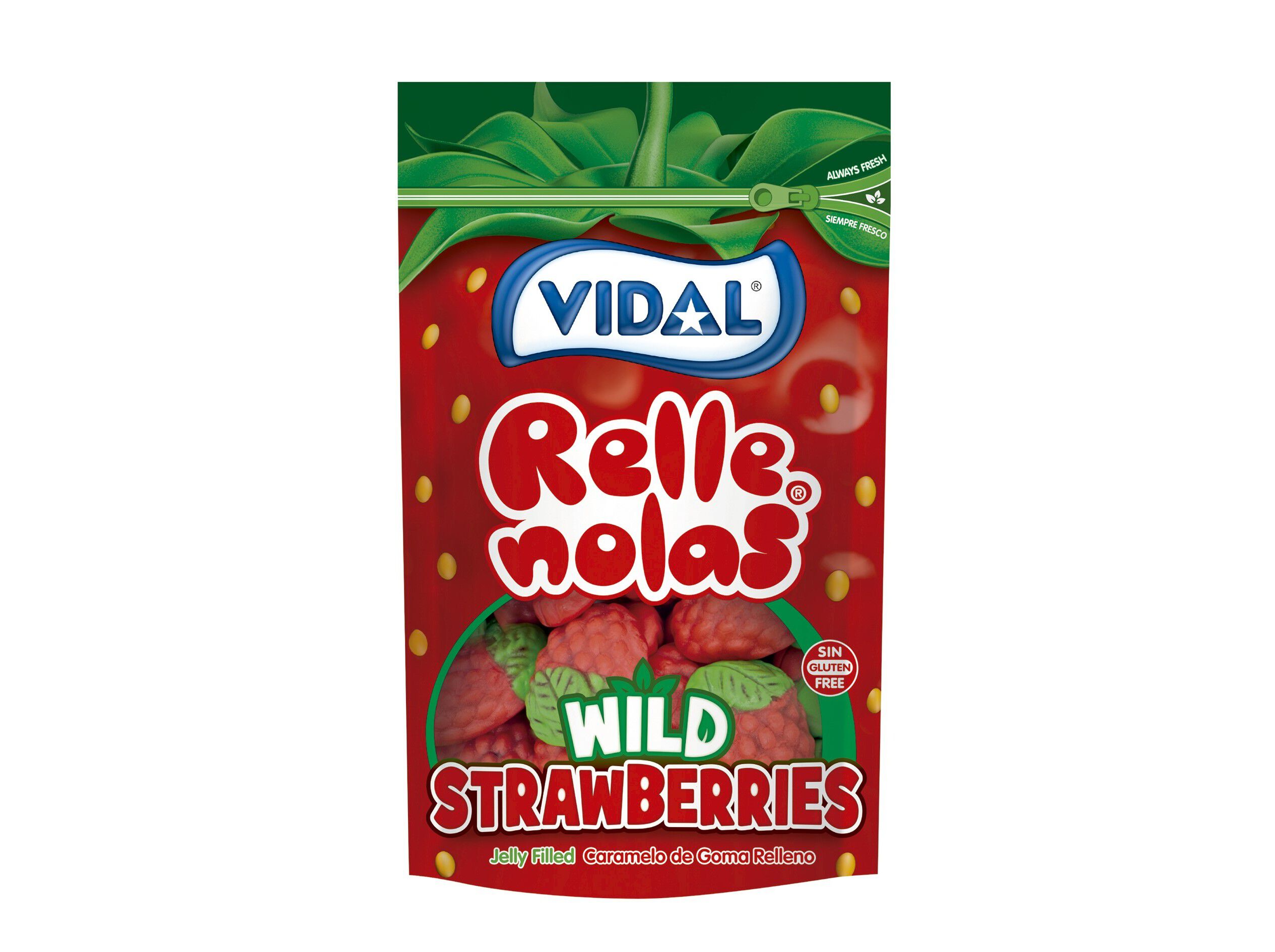 GOMAS VIDAL MORANGOS RECHEADOS 180G image number 0