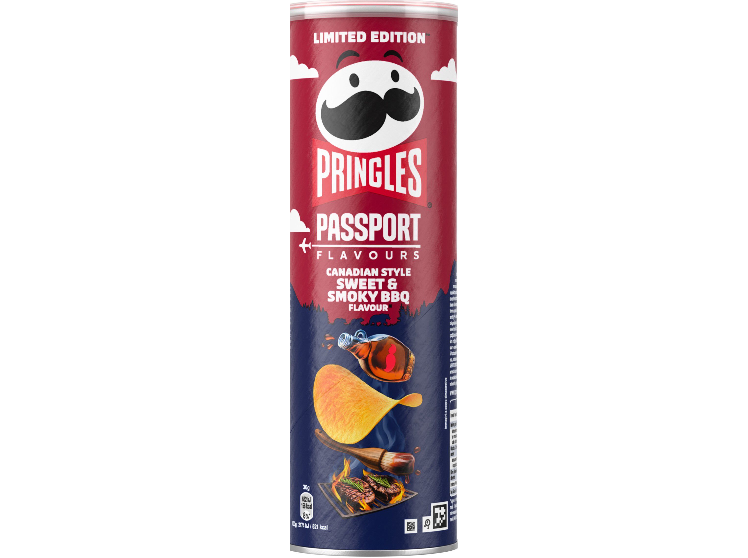 APERITIVO PRINGLES CANADIAN SWEET&SMOKY BBQ 165G image number 0