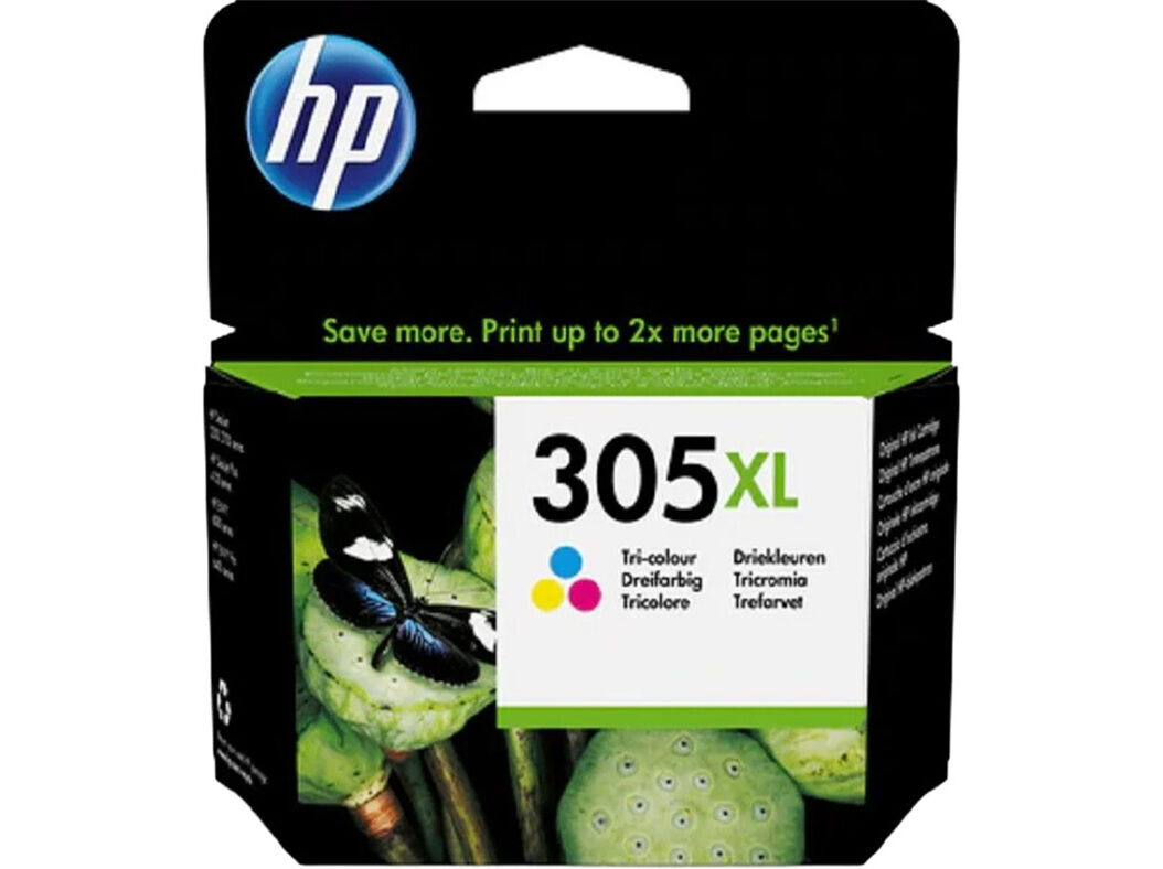 TINTEIRO ORIGINAL HP 305XL TRI-COLOR 3YM63AE