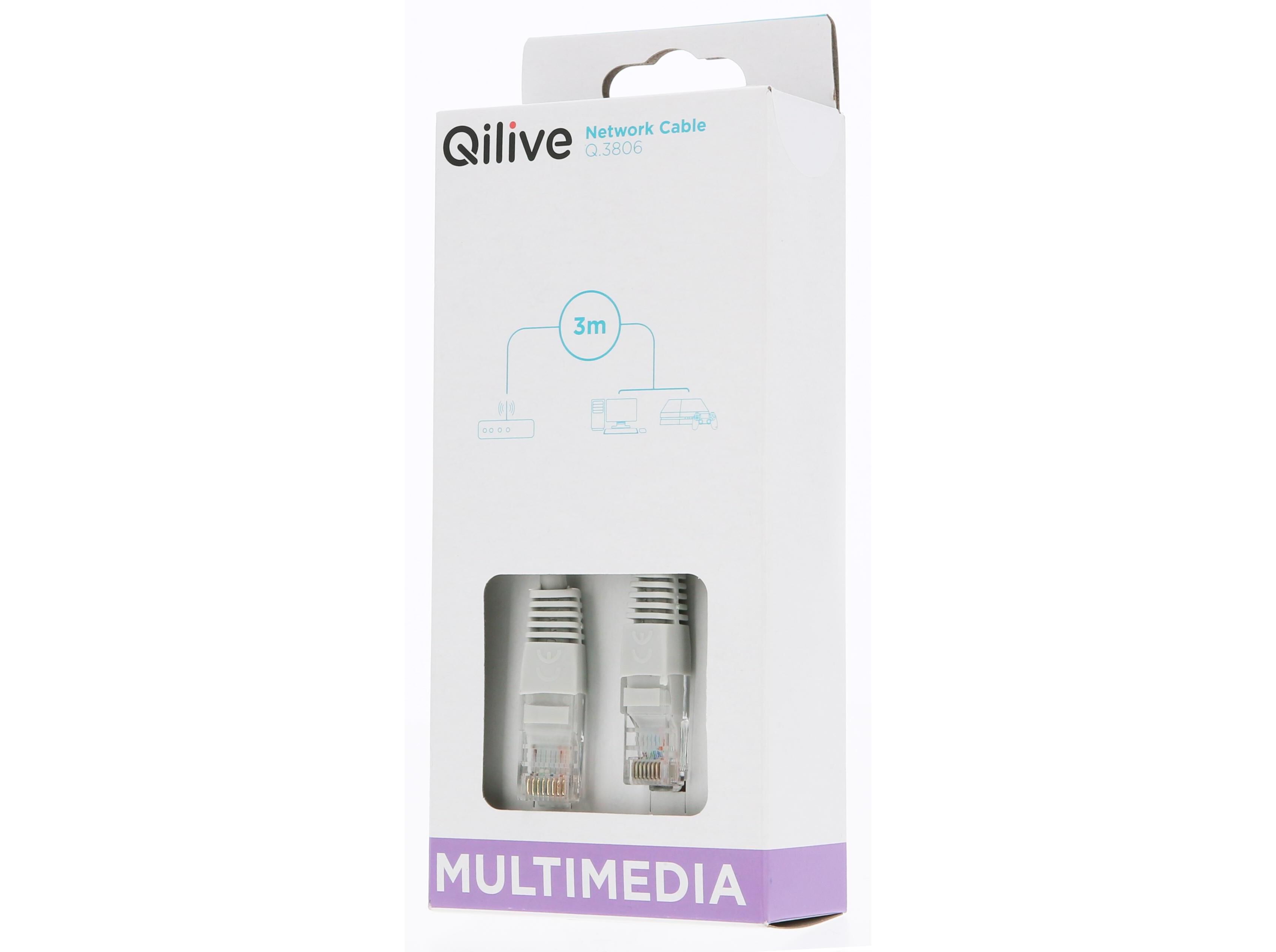 CABO RJ45 QILIVE G4218002 CAT-5E 3M