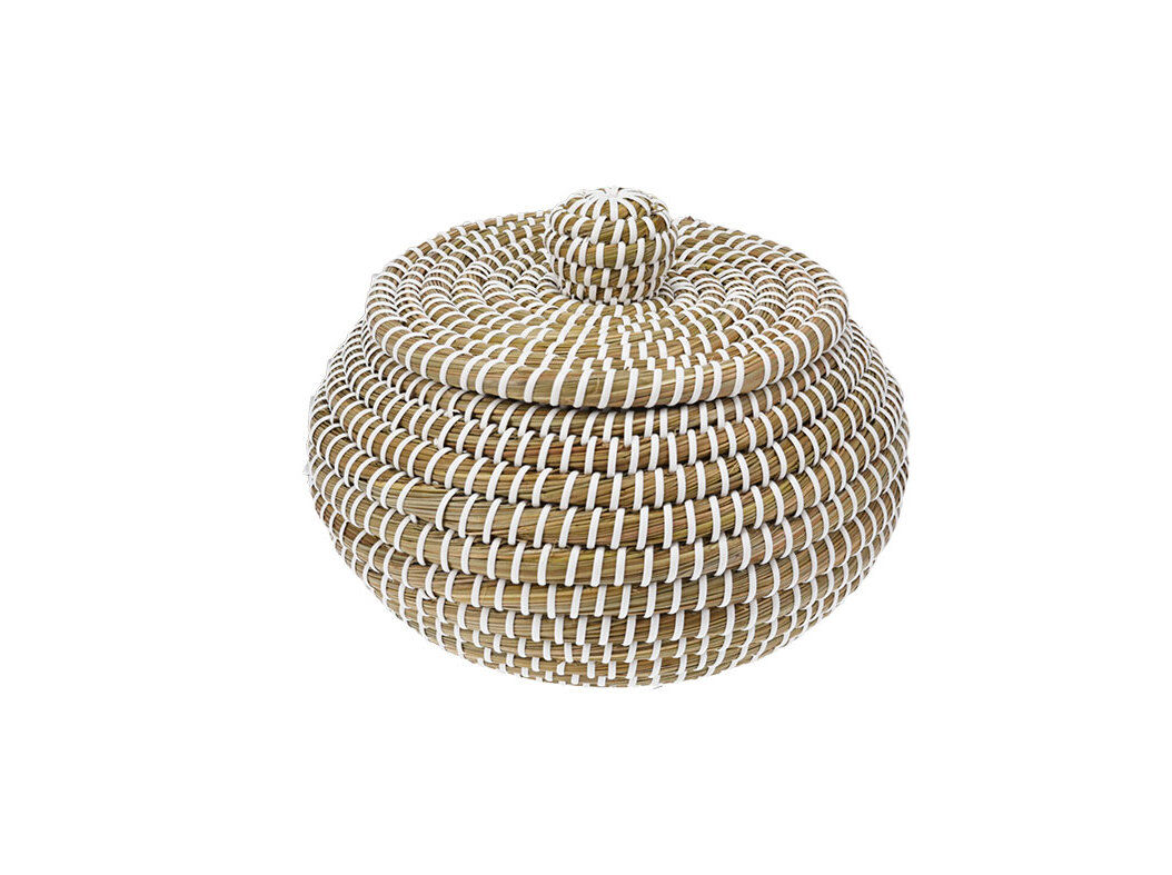 CESTO EM FORMA DE AB&Oacute;BORA GRANDE 36X36X27CM