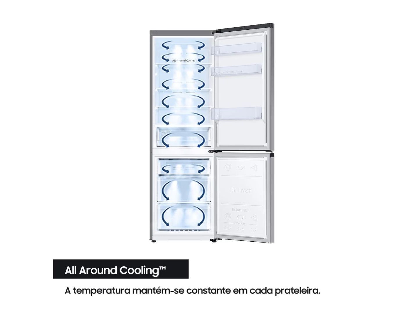 FRIGOR&Iacute;FICO COMBINADO SAMSUNG RB38C675CS9/EF (NO FROST C 203CM 390L LOOK INOX) image number 2