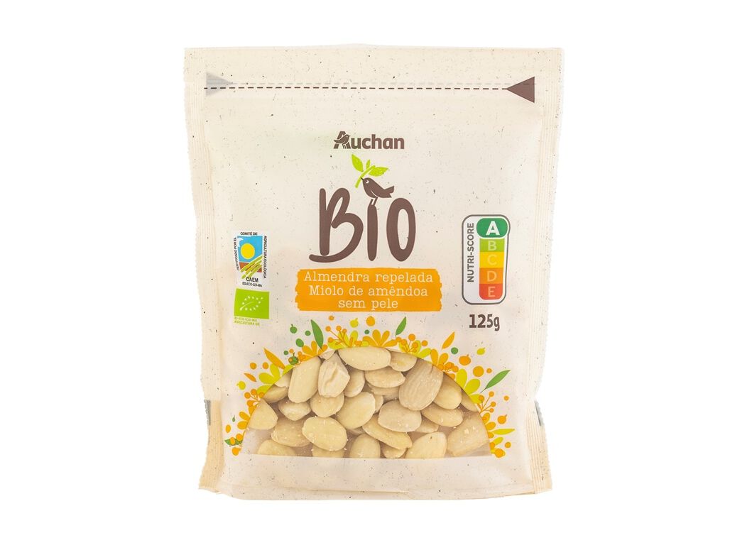 AM&Ecirc;NDOAS AUCHAN BIO SEM PELE 125G