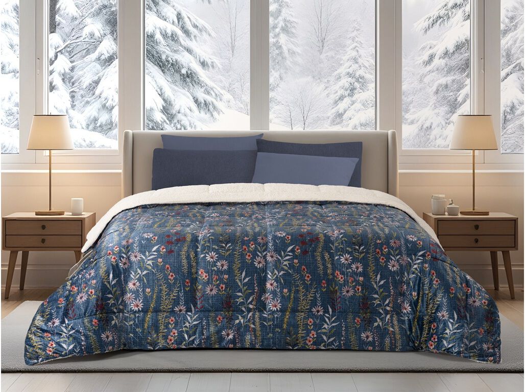 EDRED&Atilde;O SHERPA HOMESPECIAL ESTAMPADO 240X260 VELVET FLOR image number 0