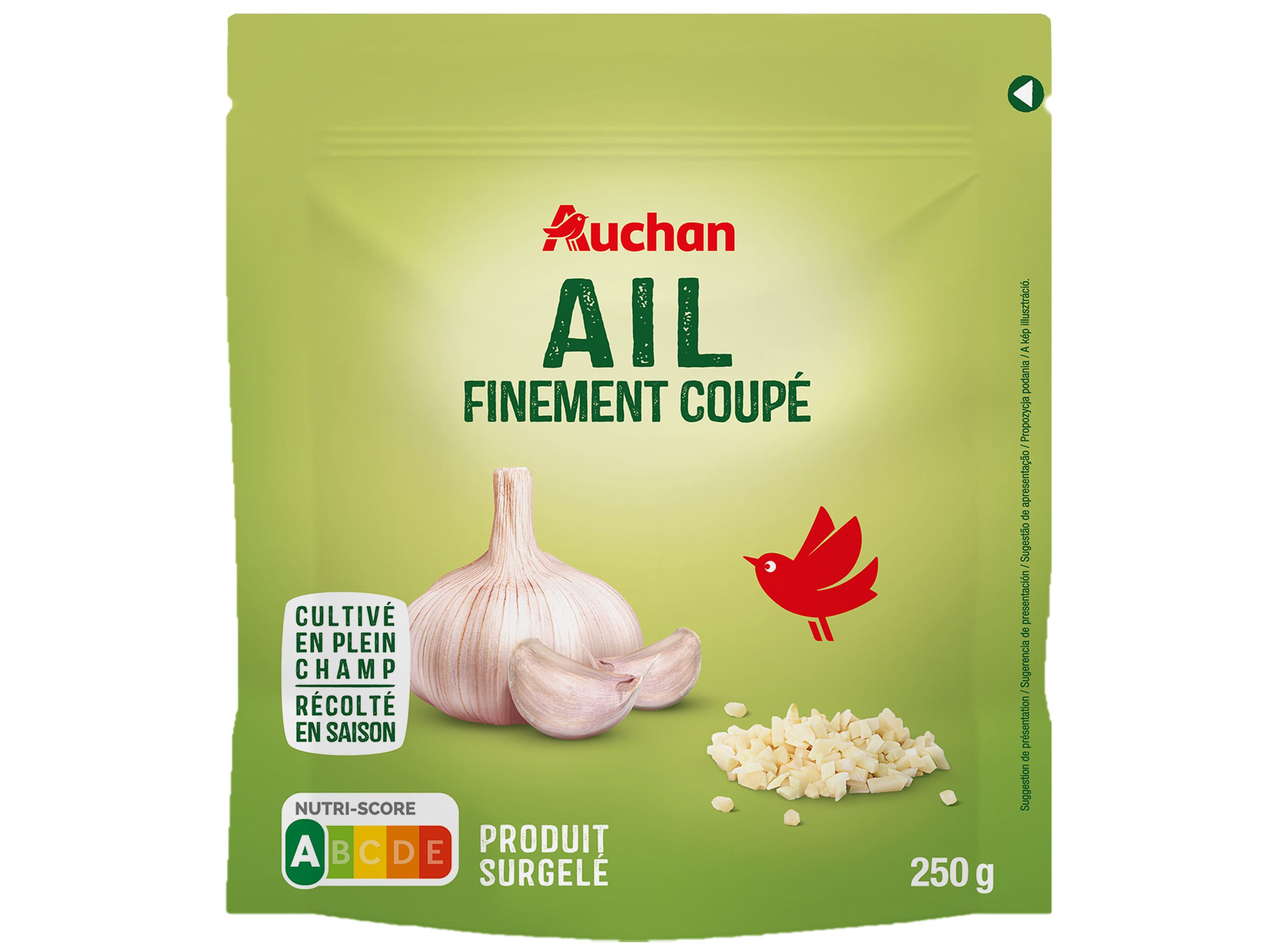 ALHO AUCHAN PICADO 250G