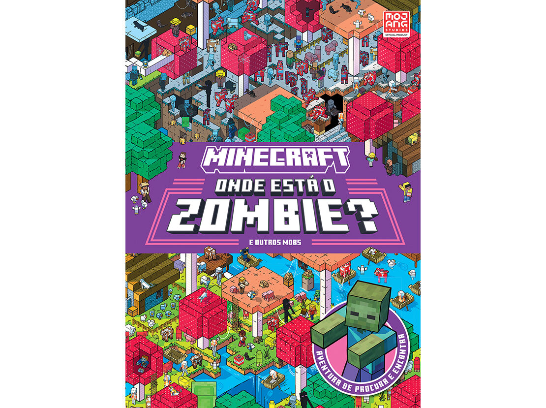 LIVRO MINECRAFT - ONDE EST&Aacute; O ZOMBIE? E OUTROS MOBS image number 0