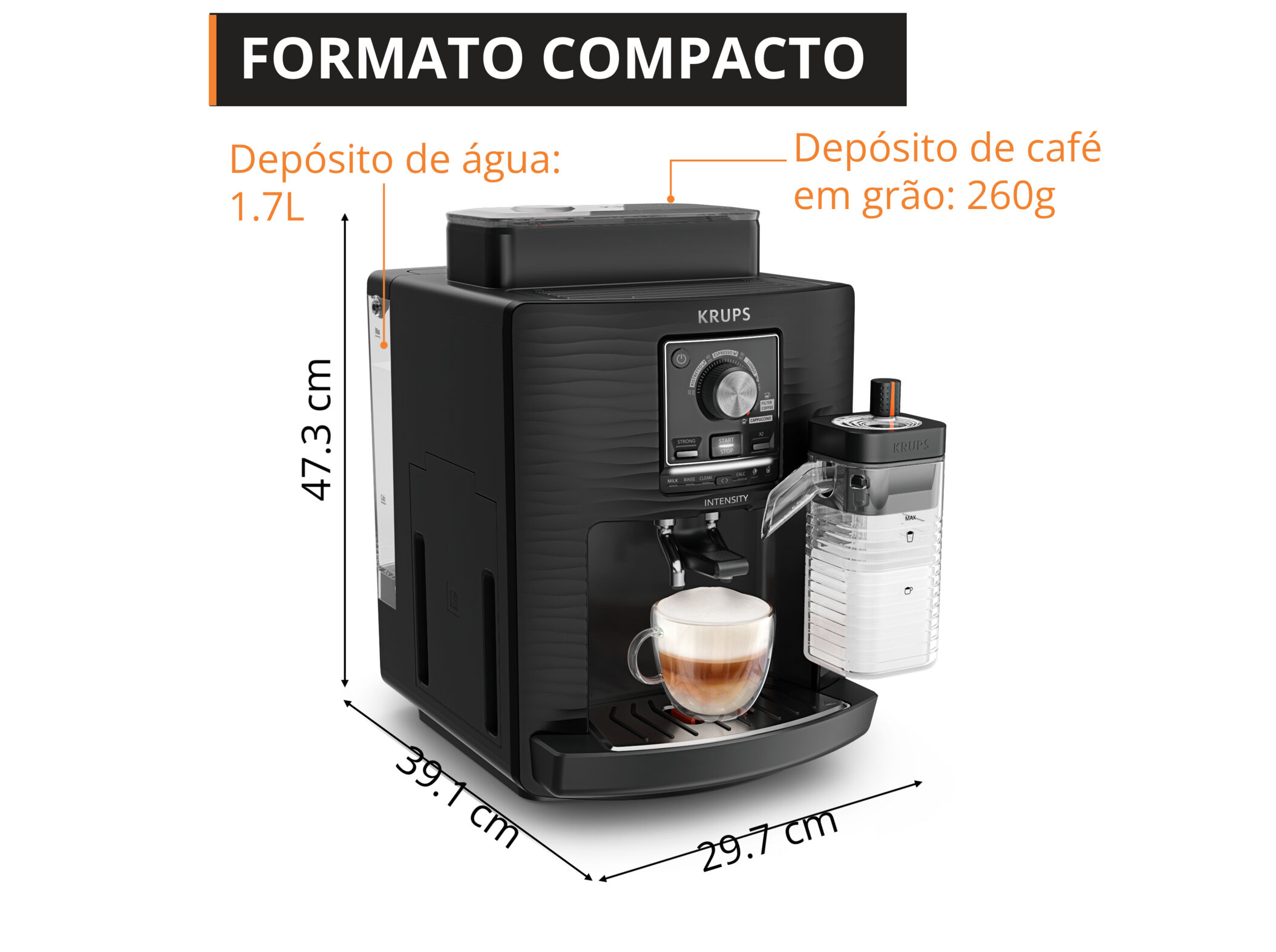 M&Aacute;QUINA CAFE AUTOMATICA KRUPS EA5028E0 INTENSITY UP MILK image number 6