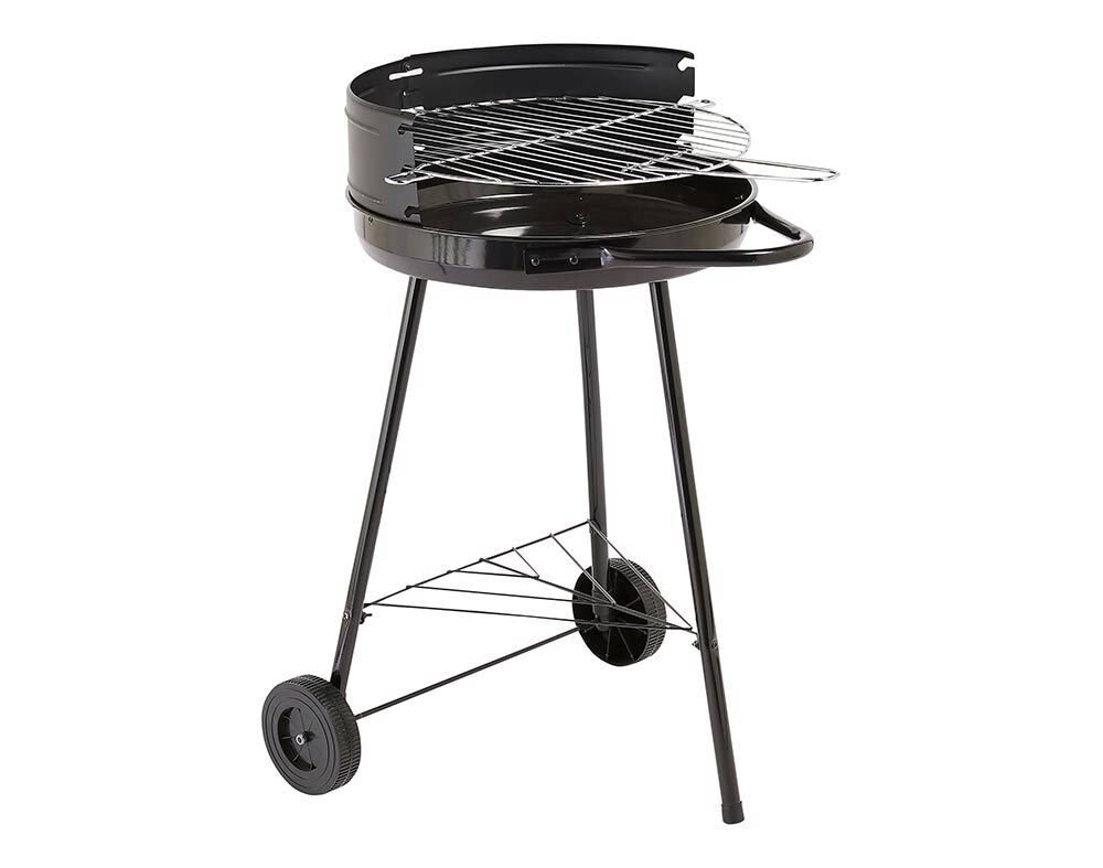 BARBECUE A CARV&Atilde;O COM RODAS GARDENSTAR PRETO image number 0