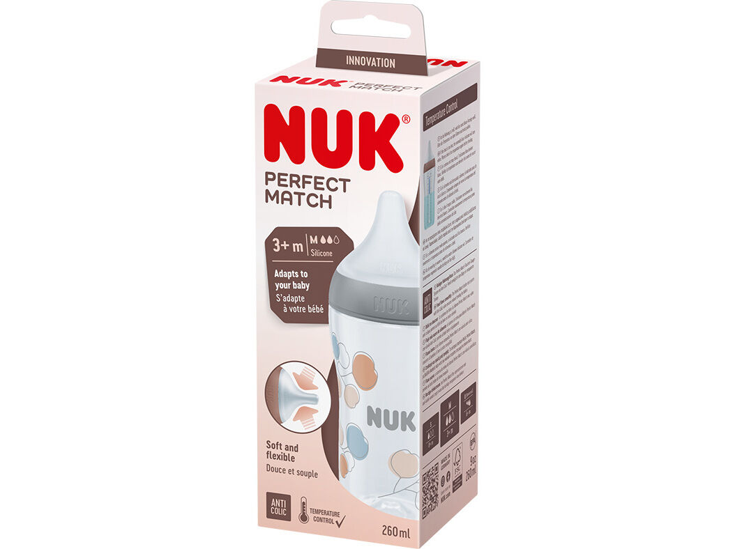 BIBER&Atilde;O NUK PERF MATCH ALGOD&Atilde;O SI-M 260ML