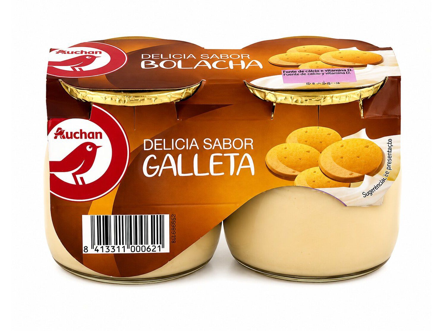 DEL&Iacute;CIA AUCHAN BOLACHA 2X135G image number 0