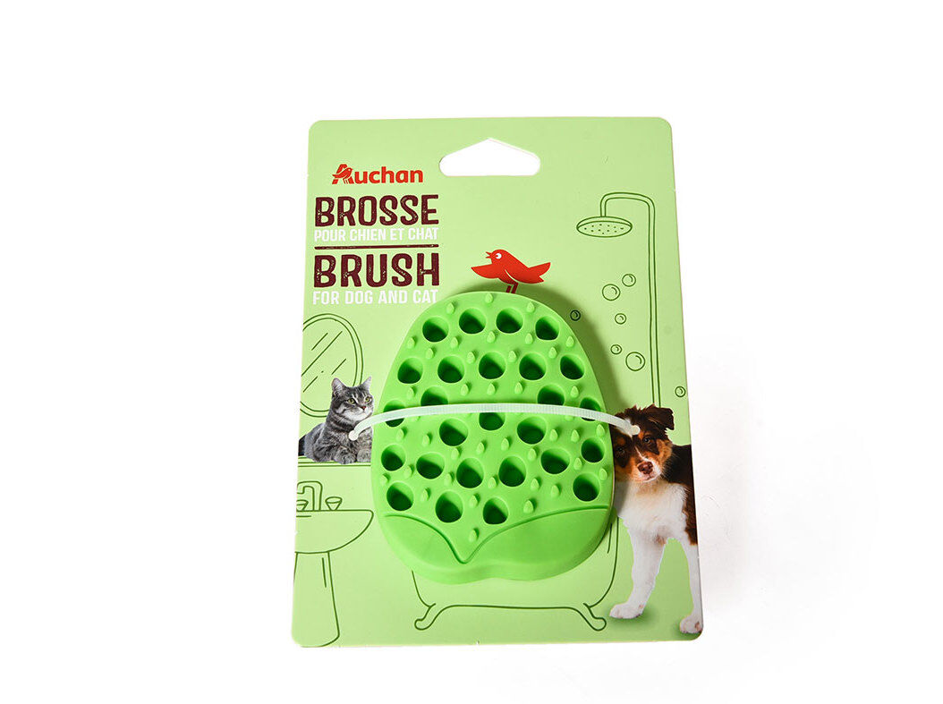 ESCOVA BORRACHA AUCHAN VERDE 9.4CM image number 0