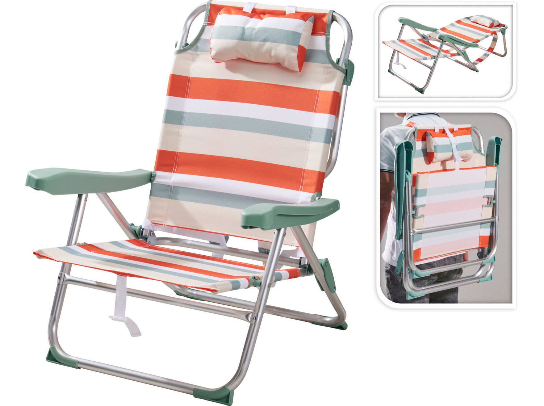 CADEIRA PROBEACH DOBR&Aacute;VEL 64X63XH32CM