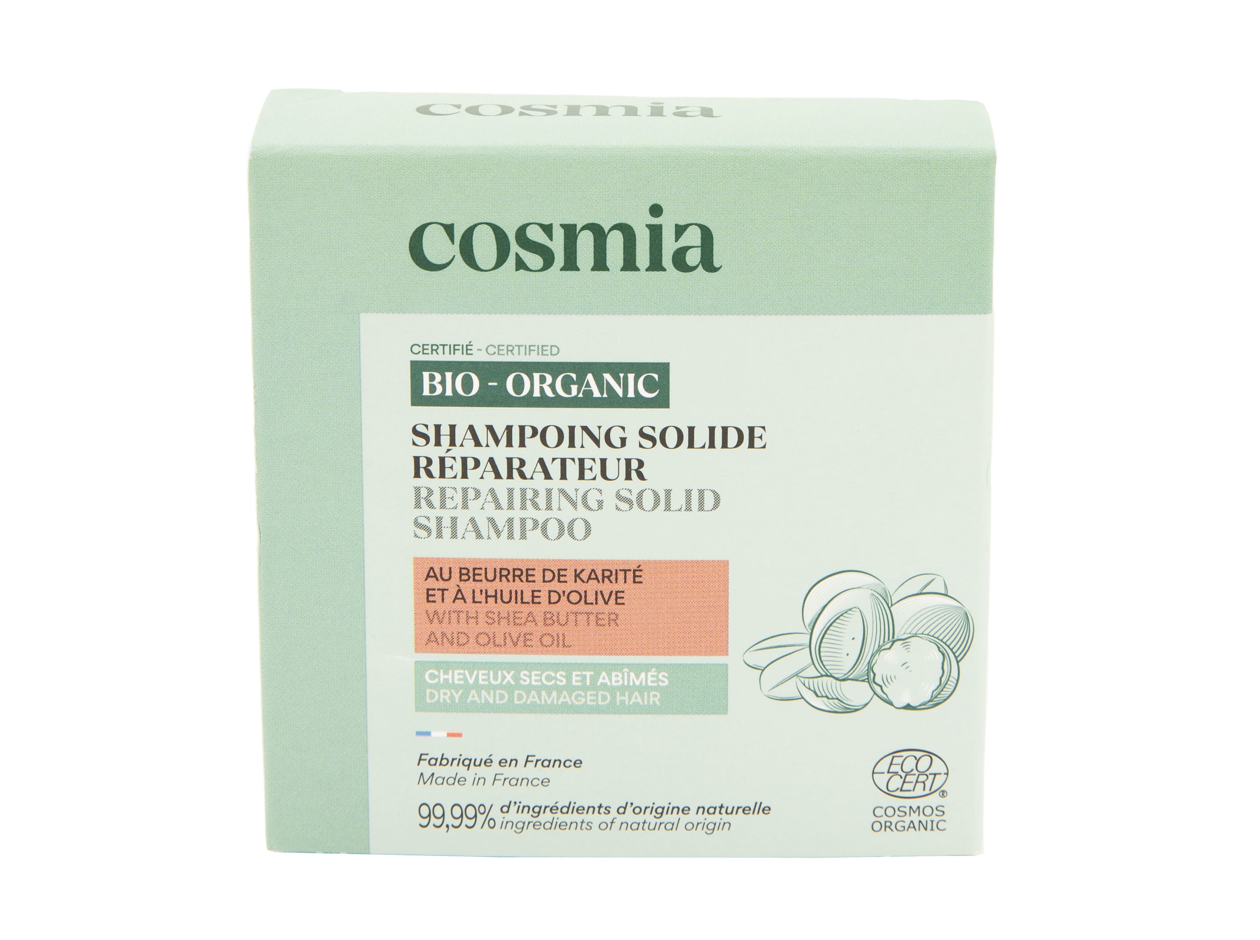 CHAMP&Ocirc; S&Oacute;LIDO COSMIA BIO REPARADOR KARIT&Eacute; E AZEITE 85G