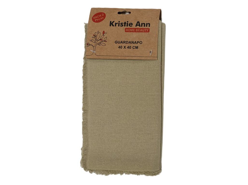 GUARDANAPO OPAL BEGE PACK 2