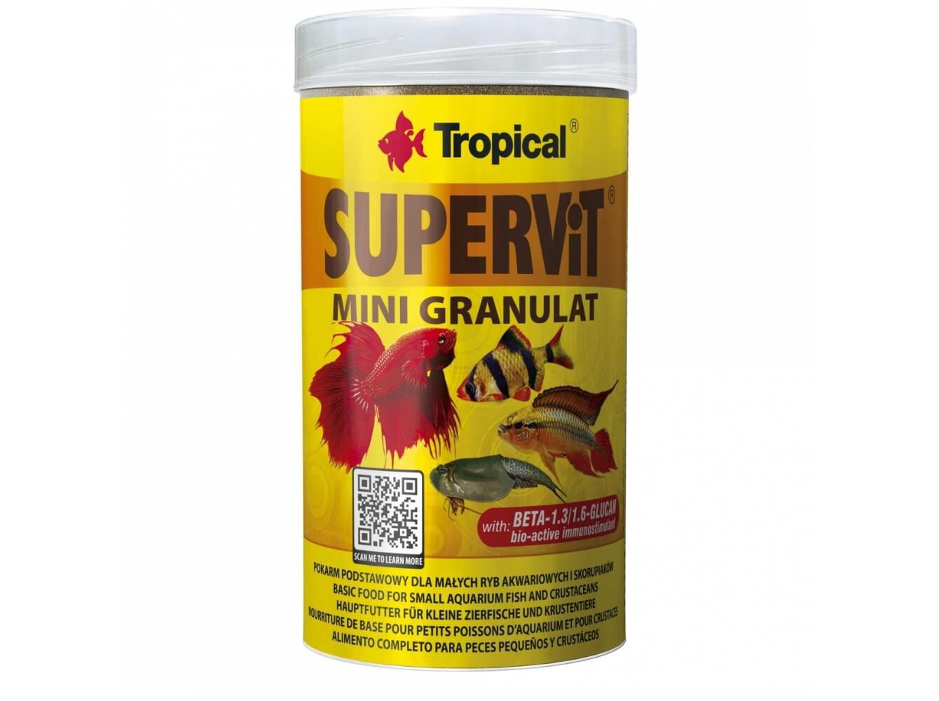 COMIDA PEIXES TROPICAL SUPERVIT MINI GRANULAT 100ML image number 1