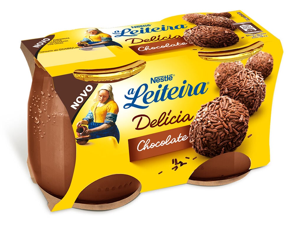 SOBREMESA A LEITEIRA DEL&Iacute;CIA CHOCOLATE 2X125G image number 1