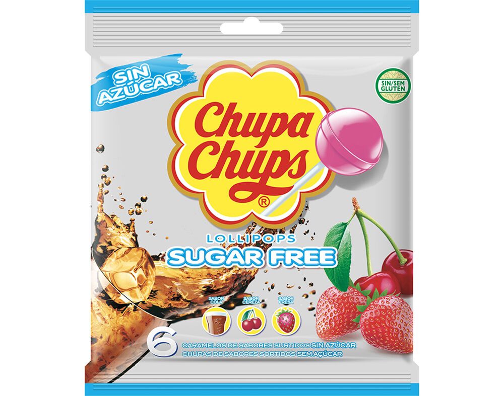CHUPA CHUPA CHUPS SEM A&Ccedil;&Uacute;CAR BOLSA 66G image number 0