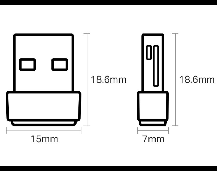ADAPTADOR USB WI-FI TP-LINK AC 600MHZ ARCHER-T2U-NANO image number 3